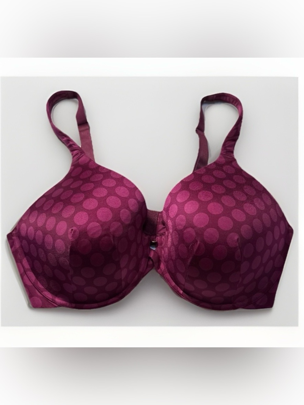 Ambrielle Plum Polka Dot T-Shirt‎ Bra
